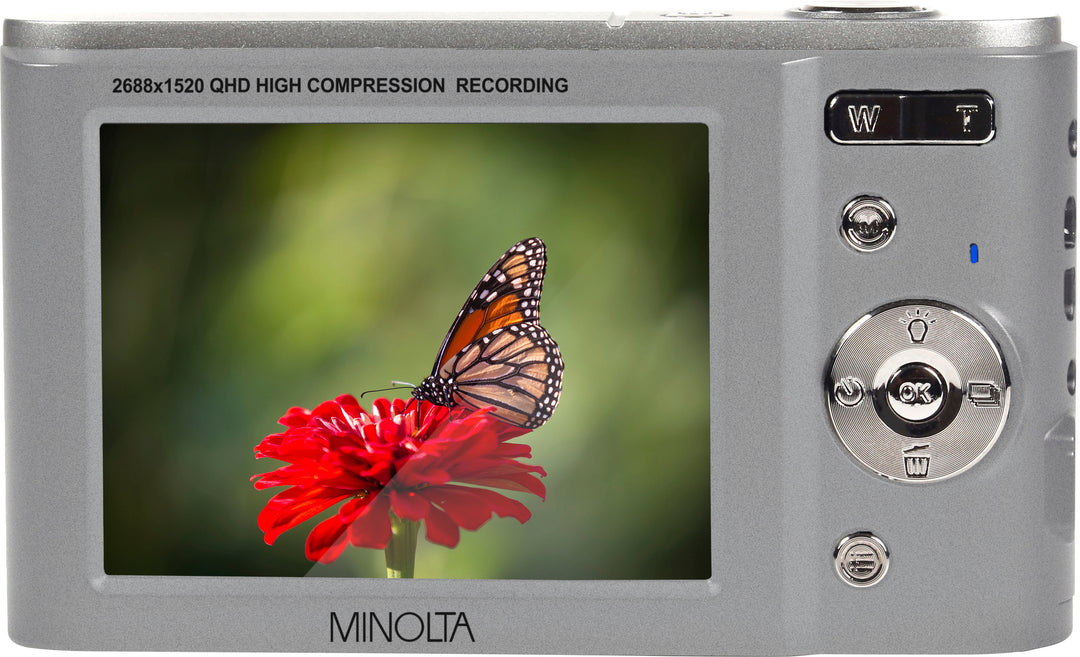 Minolta - MND20 44.0 Megapixel 2.7K Video  Digital Camera - Silver_3