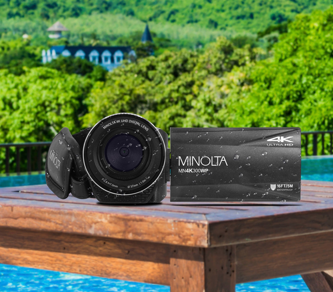 Minolta - MN4K300WP 4K Video 56-Megapixel Waterproof Camcorder - Black_7