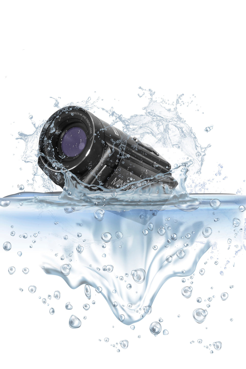 Minolta - MN4K300WP 4K Video 56-Megapixel Waterproof Camcorder - Black_1