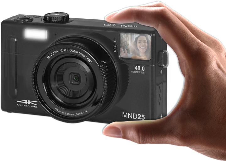 Minolta - MND25 48.0 Megapixel 4K Video Digital Camera - Black_3