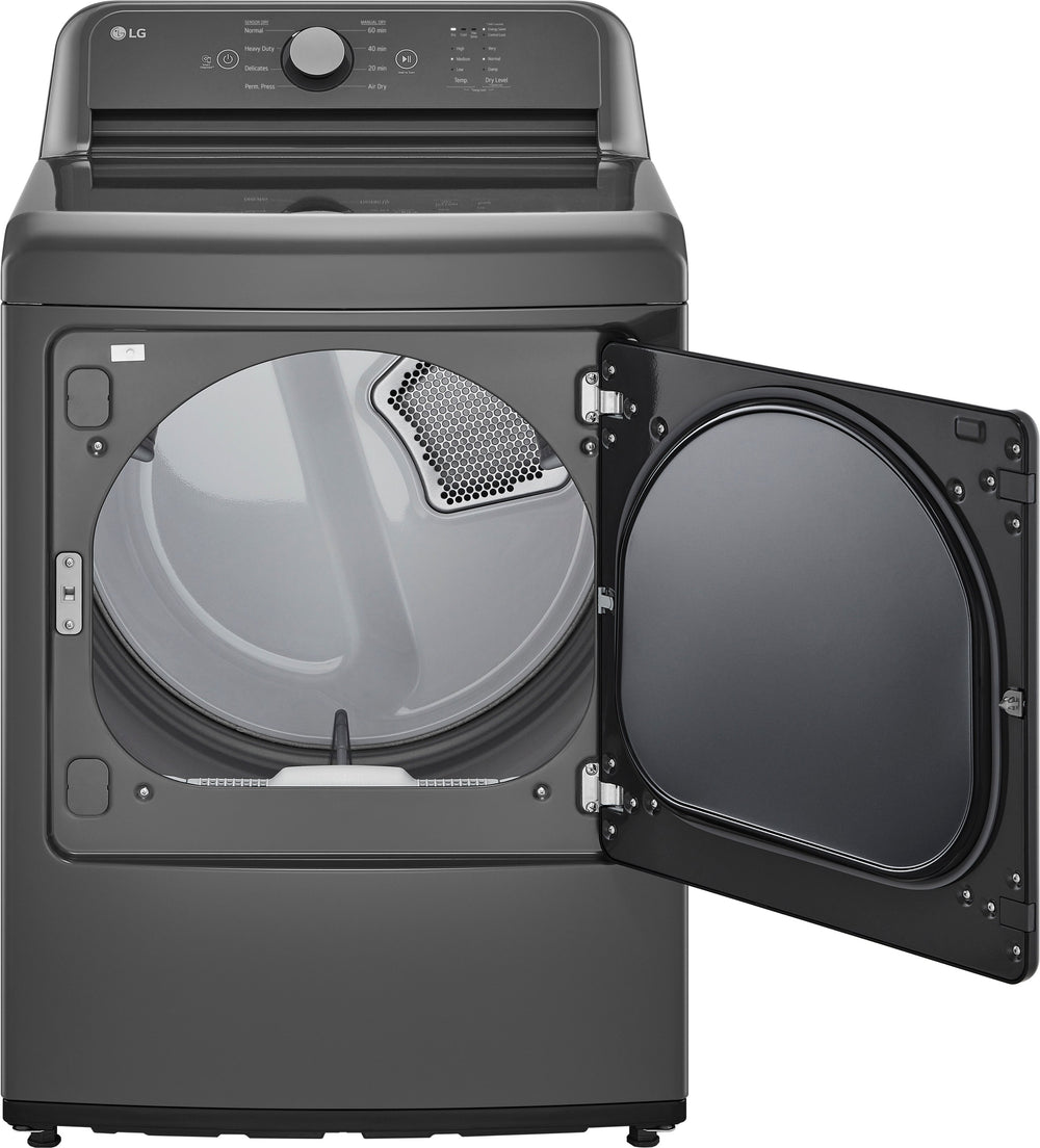 LG - 7.3 Cu. Ft. Gas Dryer with Sensor Dry - Monochrome Grey_1