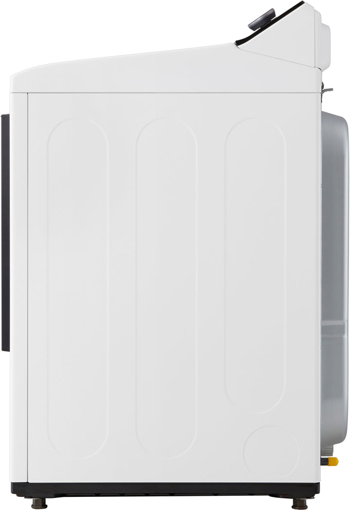 LG - 7.3 Cu. Ft. Smart Gas Dryer with EasyLoad Door - Alpine White_8