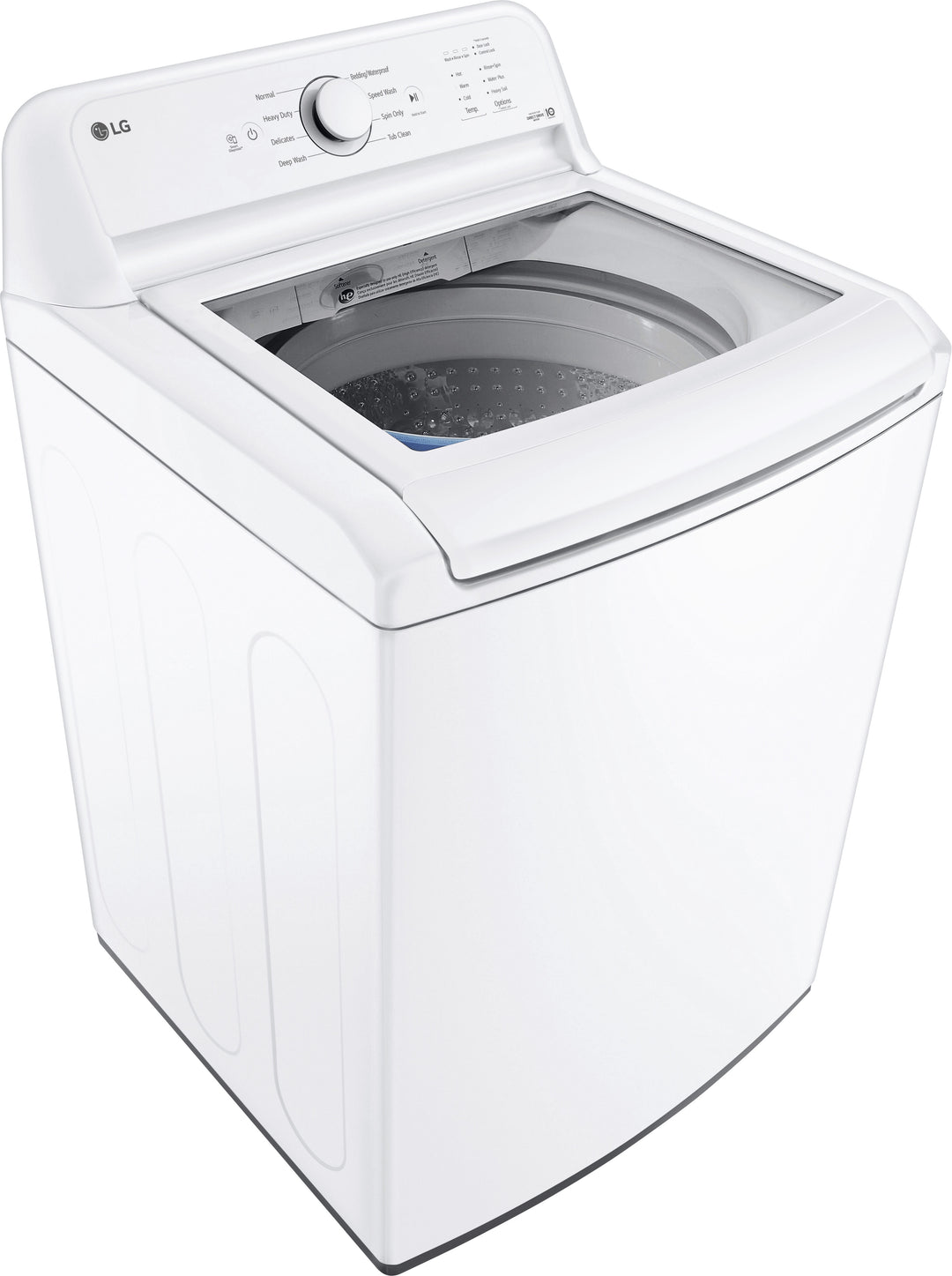 LG - 4.3 Cu. Ft. High-Efficiency Top Load Washer with SlamProof Glass Lid - White_12