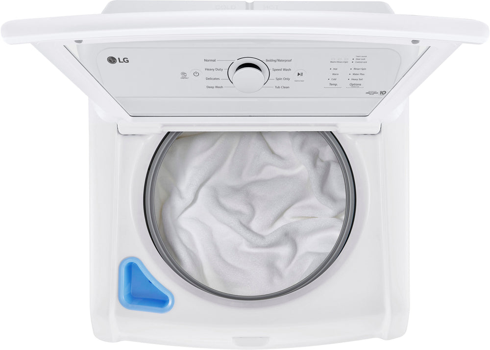 LG - 4.3 Cu. Ft. High-Efficiency Top Load Washer with SlamProof Glass Lid - White_1