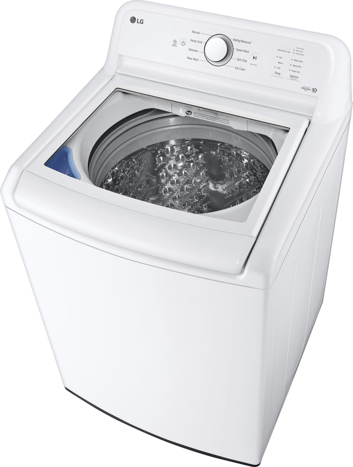 LG - 4.3 Cu. Ft. High-Efficiency Top Load Washer with SlamProof Glass Lid - White_13