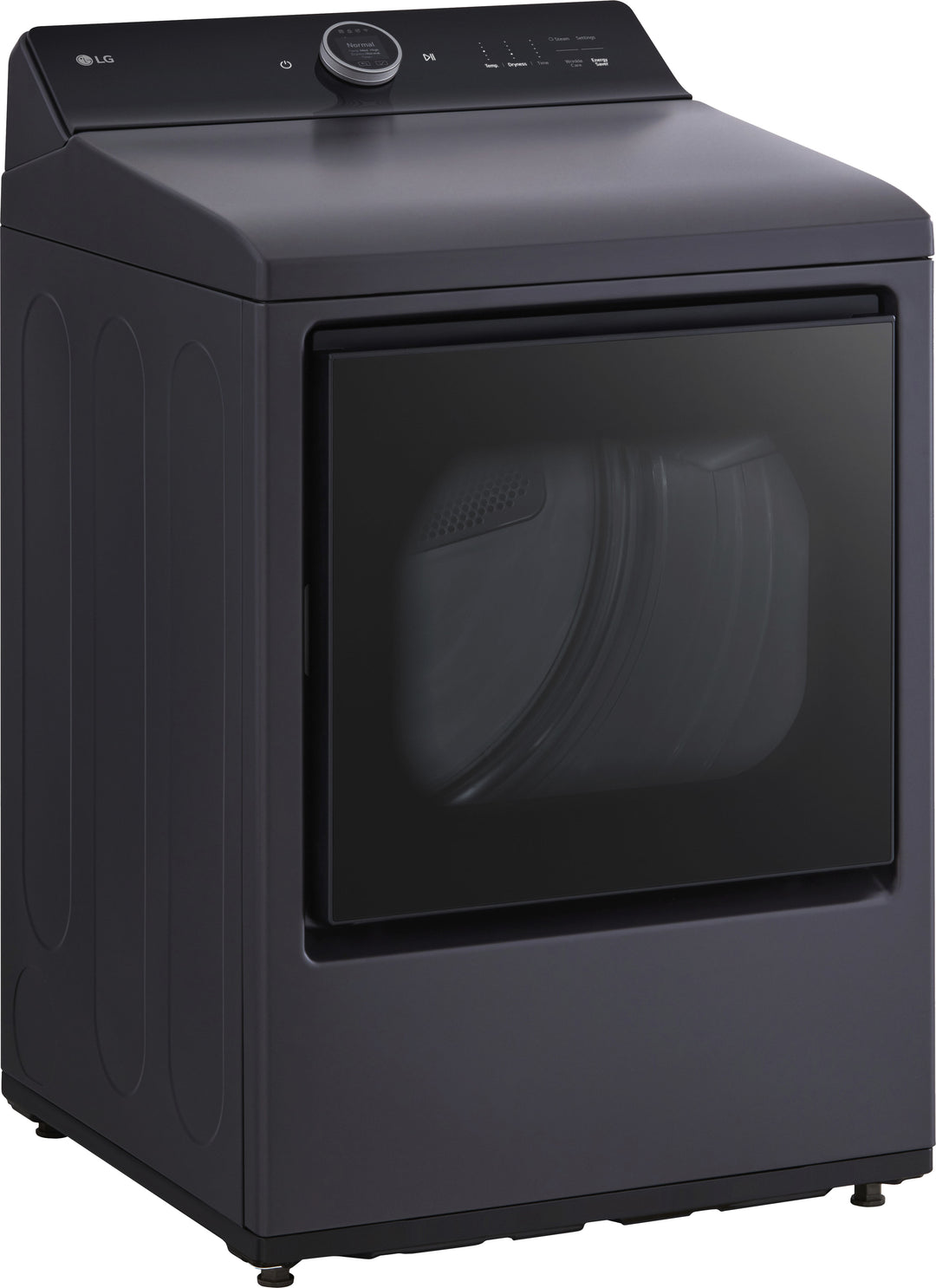 LG - 7.3 Cu. Ft. Smart Electric Dryer with Steam and EasyLoad Door - Matte Black_18
