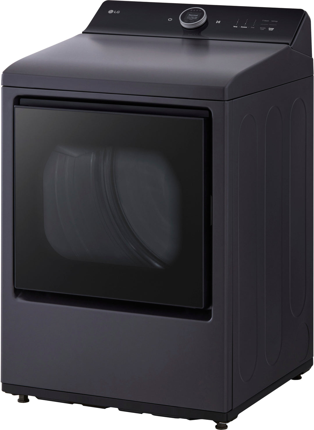 LG - 7.3 Cu. Ft. Smart Electric Dryer with Steam and EasyLoad Door - Matte Black_19