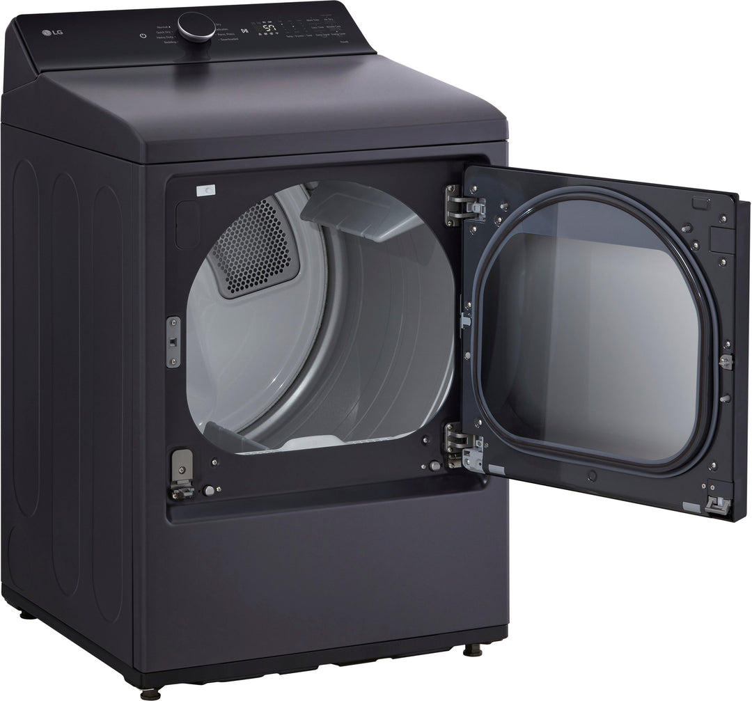 LG - 7.3 Cu. Ft. Smart Gas Dryer with EasyLoad Door - Matte Black_2