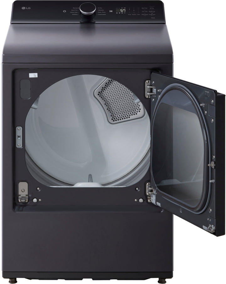 LG - 7.3 Cu. Ft. Smart Gas Dryer with EasyLoad Door - Matte Black_14