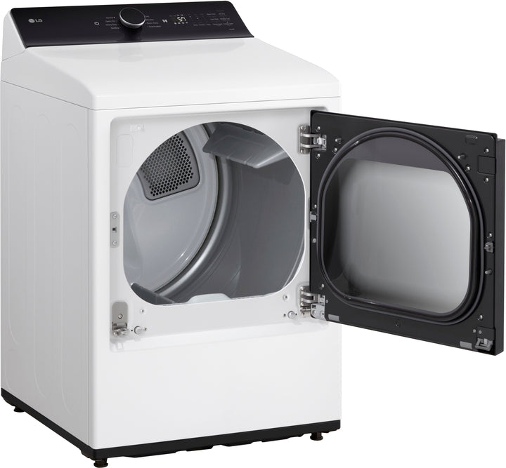 LG - 7.3 Cu. Ft. Smart Electric Dryer with EasyLoad Door - Alpine White_2