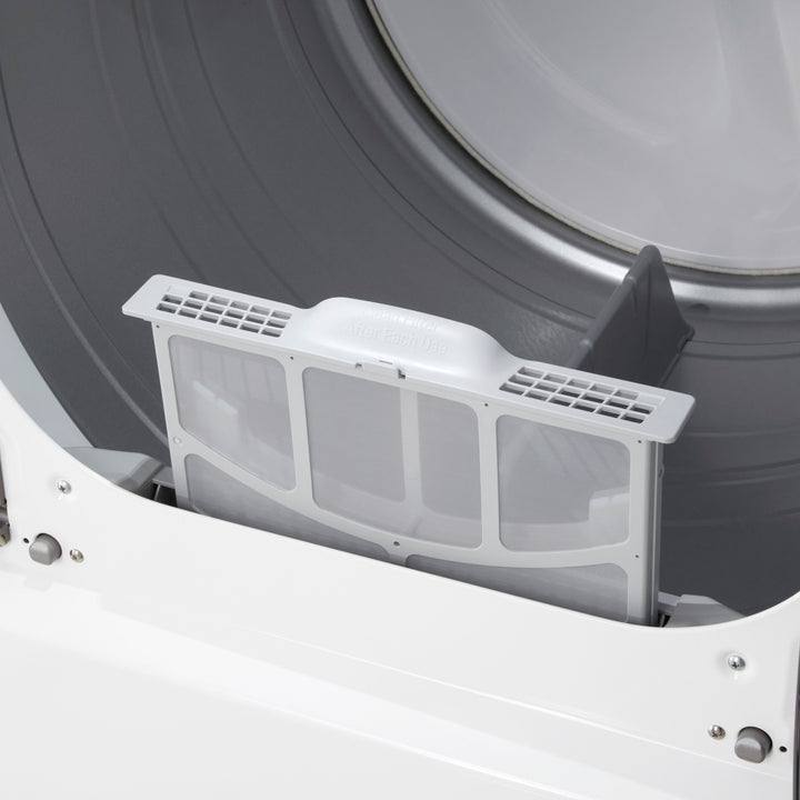 LG - 7.3 Cu. Ft. Smart Electric Dryer with EasyLoad Door - Alpine White_7