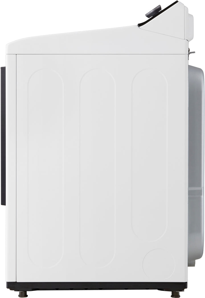 LG - 7.3 Cu. Ft. Smart Electric Dryer with EasyLoad Door - Alpine White_8