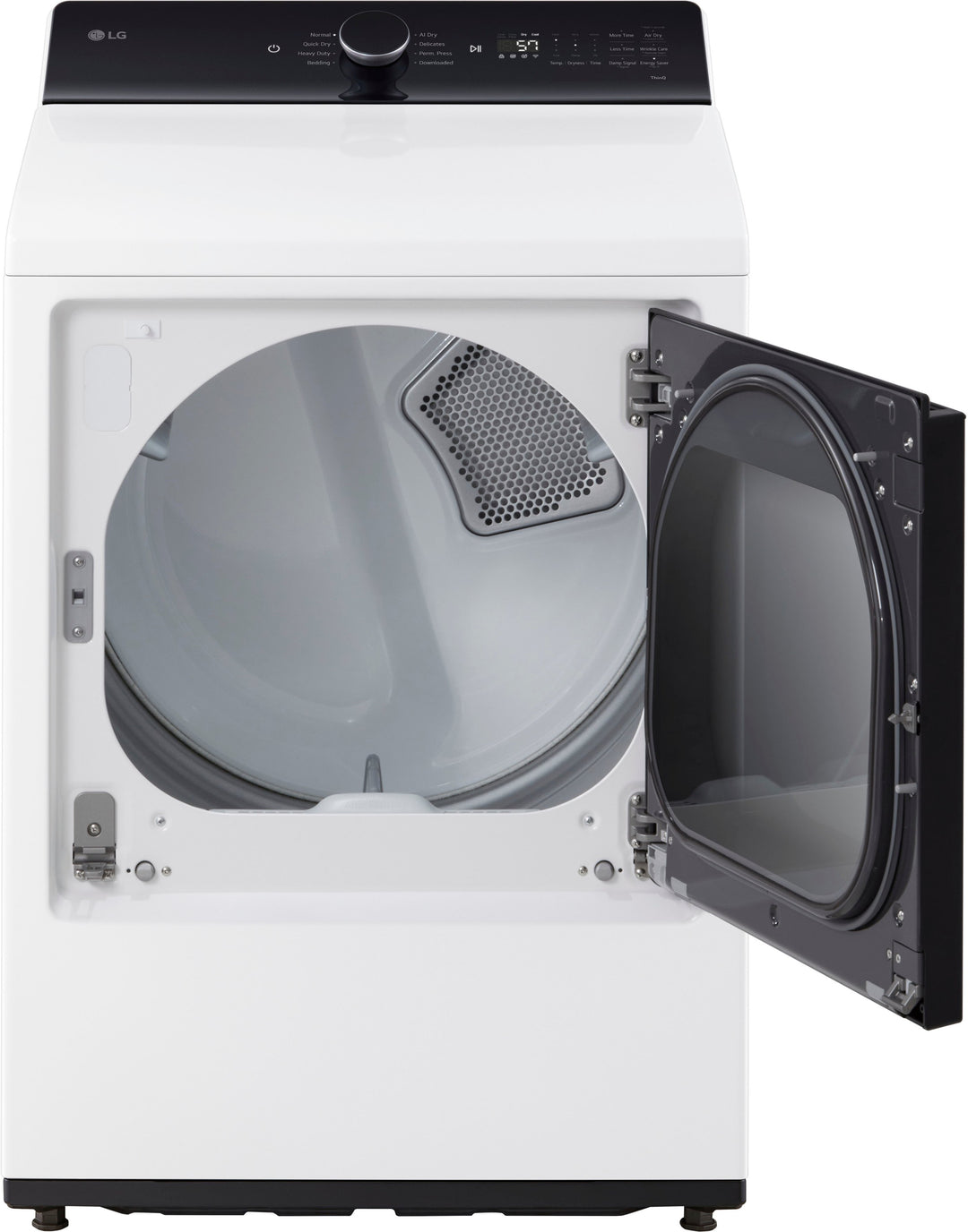 LG - 7.3 Cu. Ft. Smart Electric Dryer with EasyLoad Door - Alpine White_14