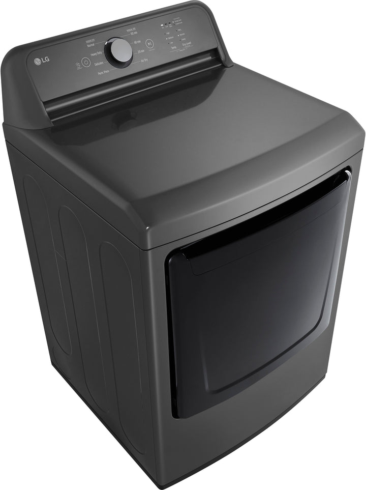 LG - 7.3 Cu. Ft. Electric Dryer with Sensor Dry - Monochrome Grey_9