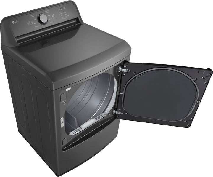 LG - 7.3 Cu. Ft. Electric Dryer with Sensor Dry - Monochrome Grey_6