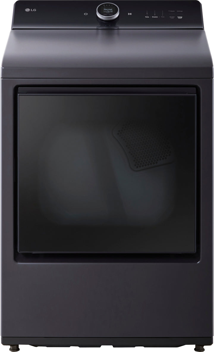 LG - 7.3 Cu. Ft. Smart Gas Dryer with Steam and EasyLoad Door - Matte Black_0