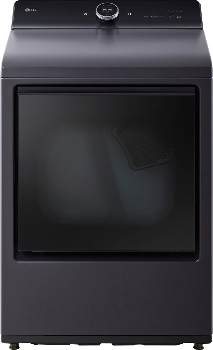 LG - 7.3 Cu. Ft. Smart Gas Dryer with Steam and EasyLoad Door - Matte Black_0