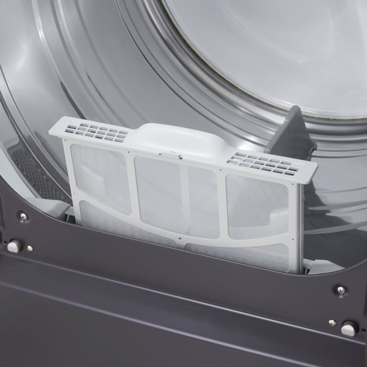 LG - 7.3 Cu. Ft. Smart Gas Dryer with Steam and EasyLoad Door - Matte Black_7