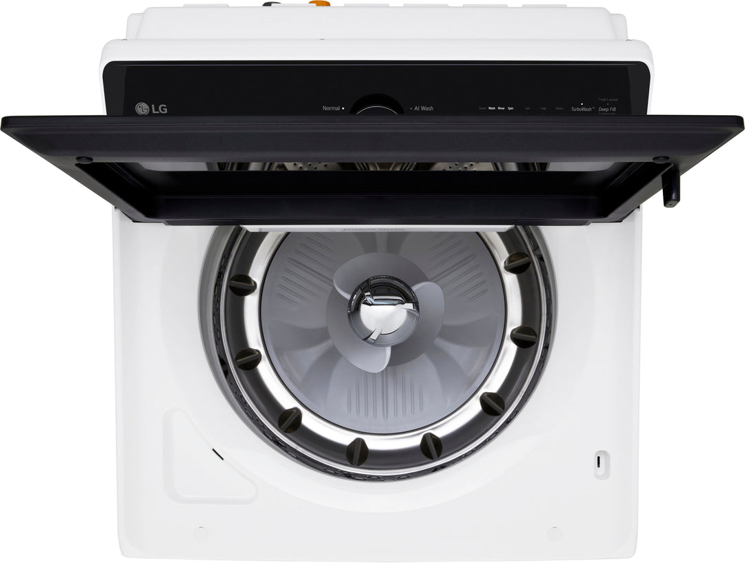 LG - 5.5 Cu. Ft. High Efficiency Smart Top Load Washer with EasyUnload - Alpine White_3