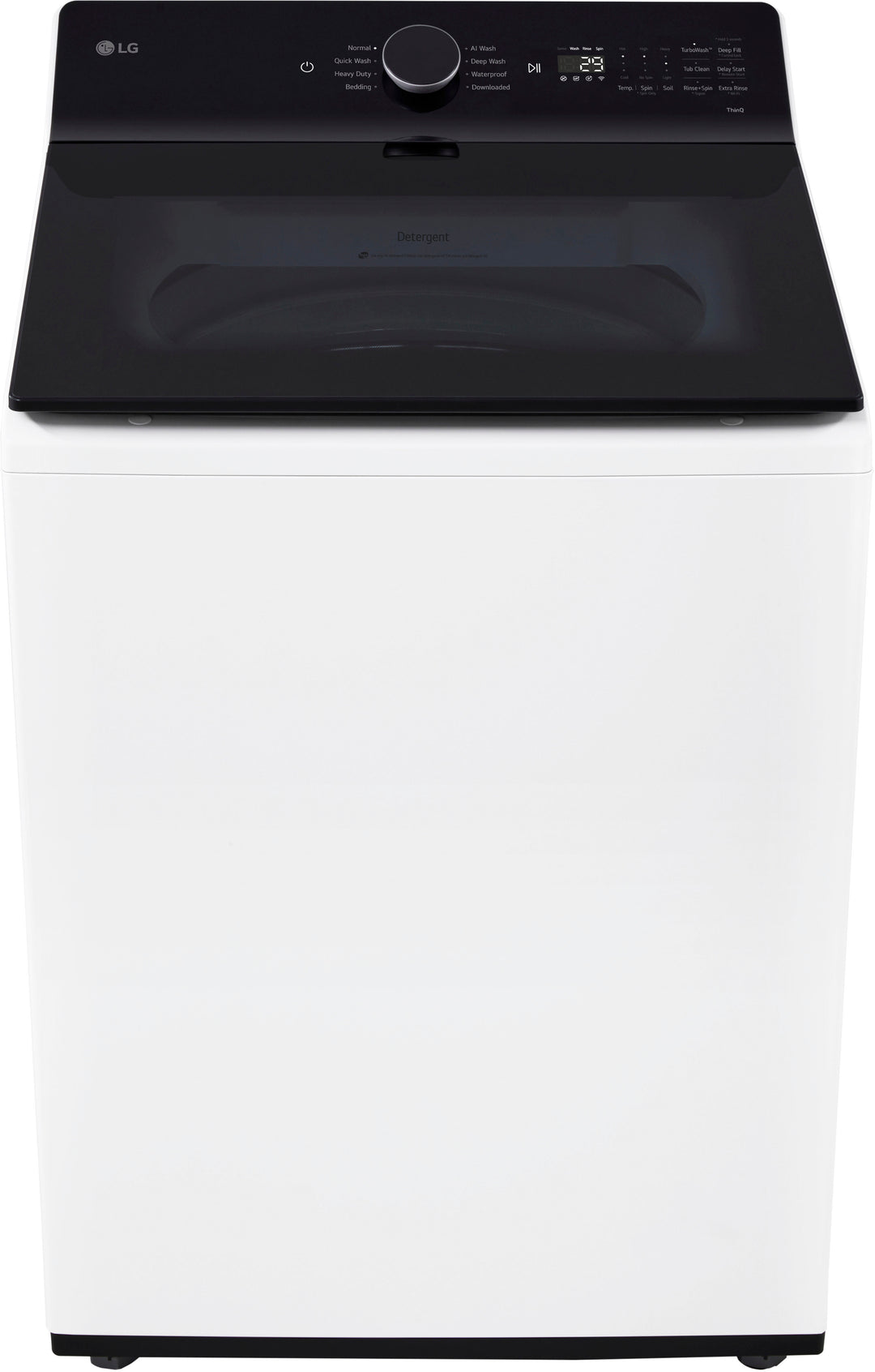 LG - 5.5 Cu. Ft. High Efficiency Smart Top Load Washer with EasyUnload - Alpine White_1