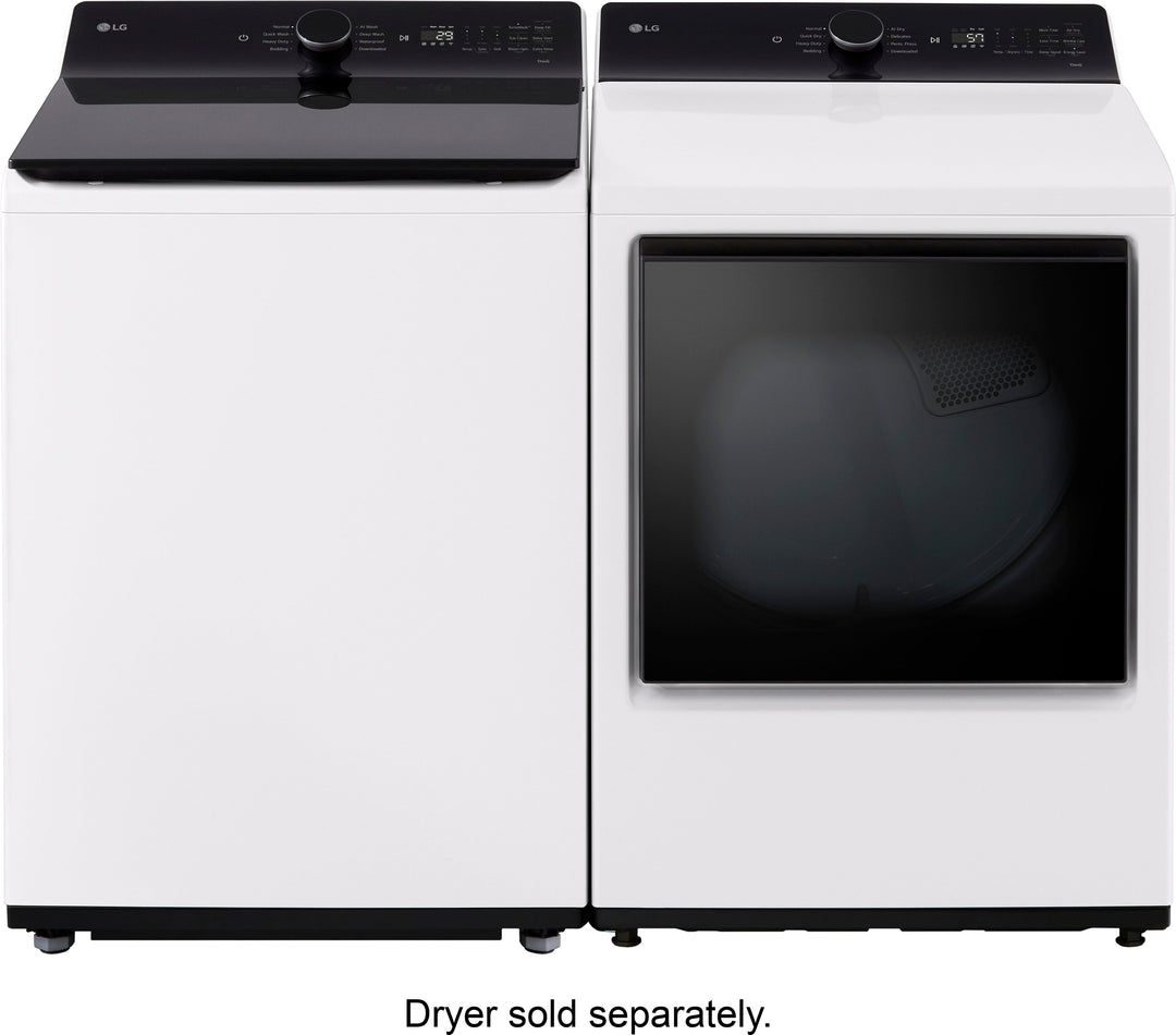 LG - 5.5 Cu. Ft. High Efficiency Smart Top Load Washer with EasyUnload - Alpine White_17