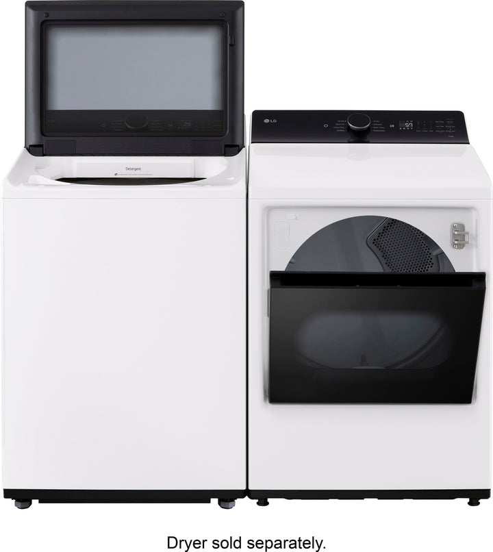 LG - 5.5 Cu. Ft. High Efficiency Smart Top Load Washer with EasyUnload - Alpine White_18