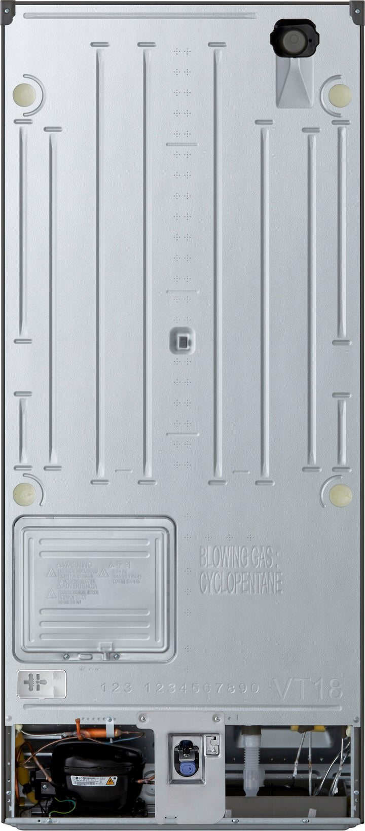 LG - 17.5 Cu. Ft. Top Freezer Refrigerator with Reversible Doors - Stainless Steel_8