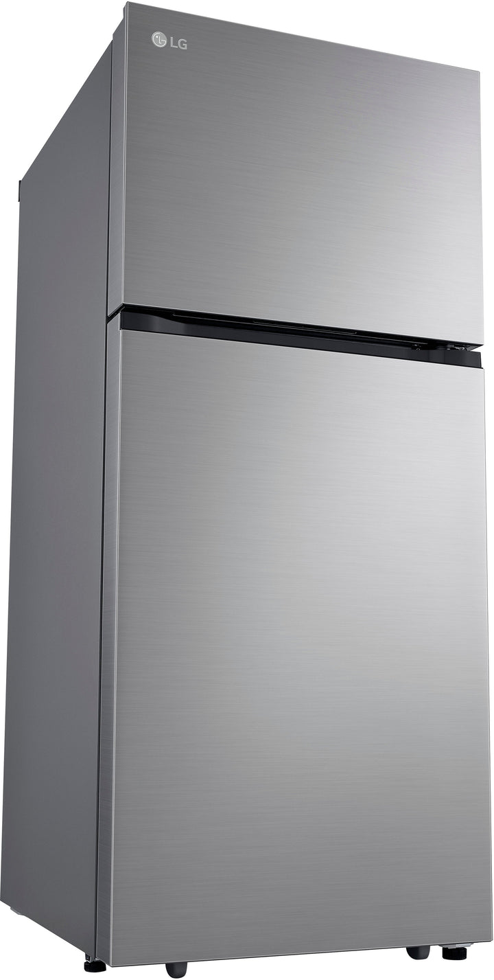 LG - 17.5 Cu. Ft. Top Freezer Refrigerator with Reversible Doors - Stainless Steel_4