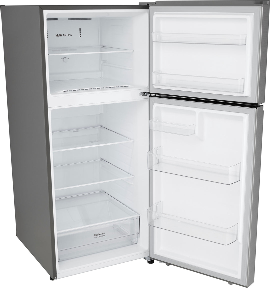 LG - 17.5 Cu. Ft. Top Freezer Refrigerator with Reversible Doors - Stainless Steel_3