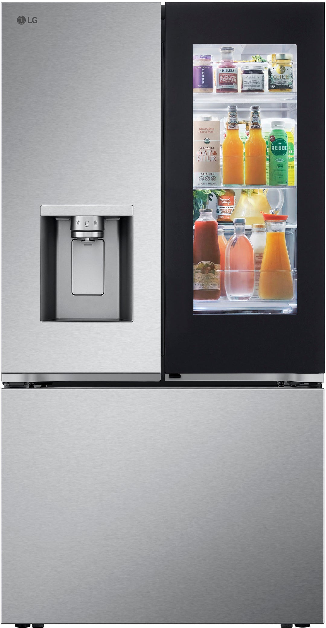 LG - 30.7 cu ft 3 Door French Door Refrigerator with Instaview - Stainless Steel_11