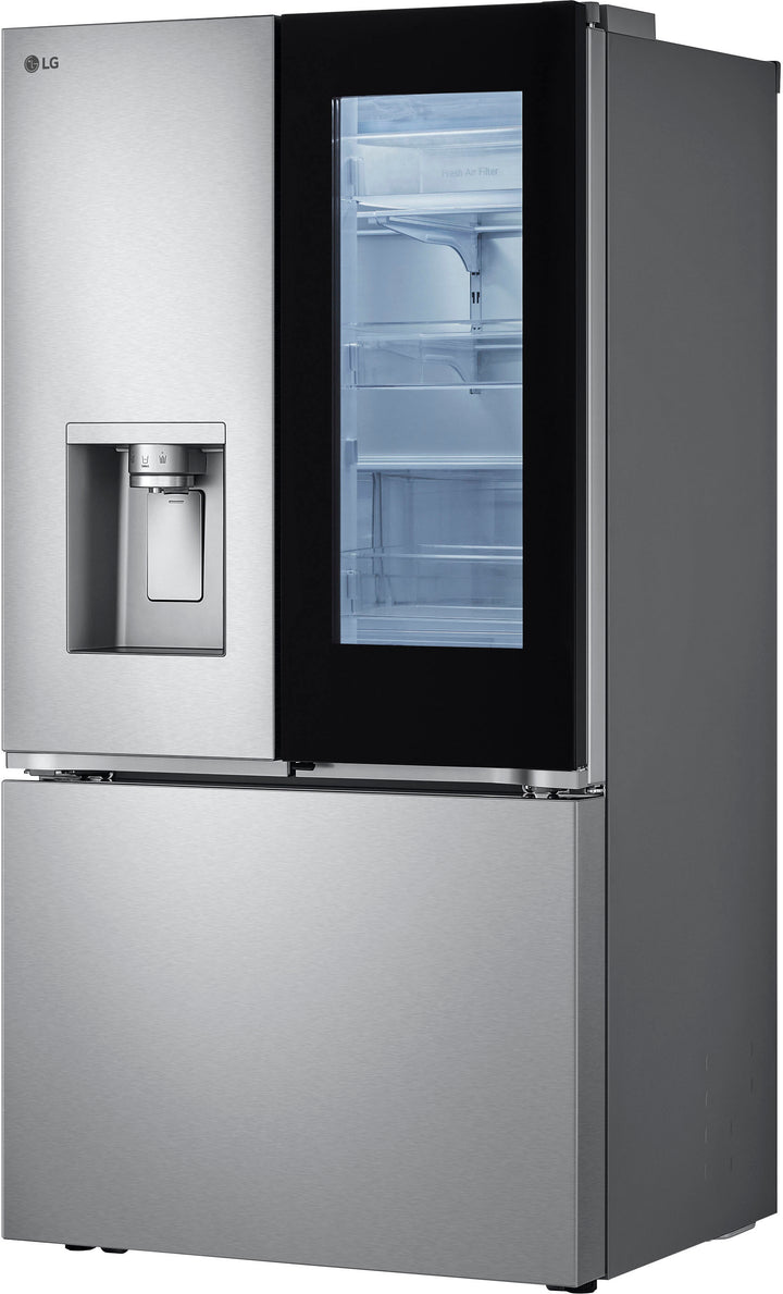 LG - 30.7 cu ft 3 Door French Door Refrigerator with Instaview - Stainless Steel_22