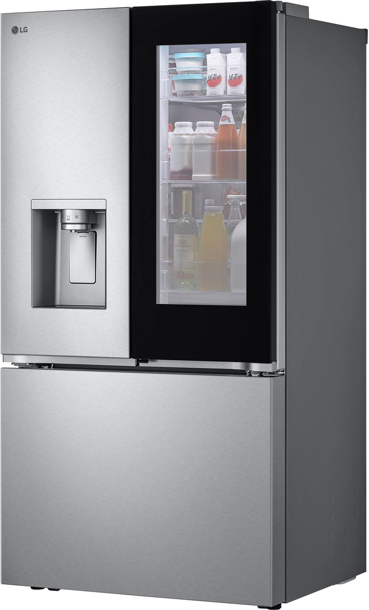 LG - 30.7 cu ft 3 Door French Door Refrigerator with Instaview - Stainless Steel_25