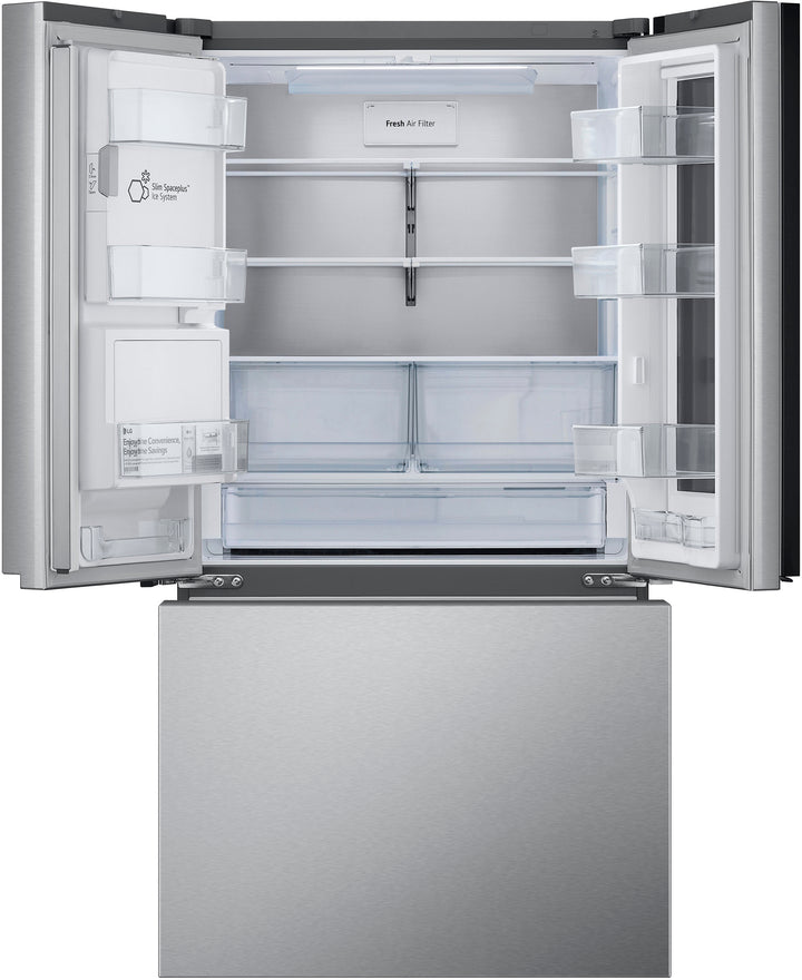 LG - 30.7 cu ft 3 Door French Door Refrigerator with Instaview - Stainless Steel_26
