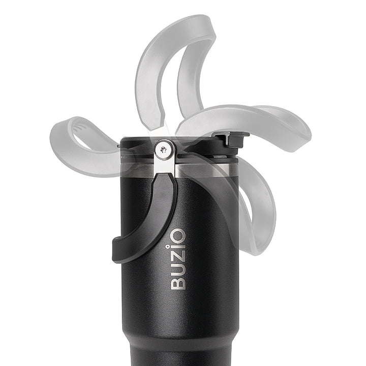 Buzio - 30oz Tumbler water bottle with Handle - Black_6