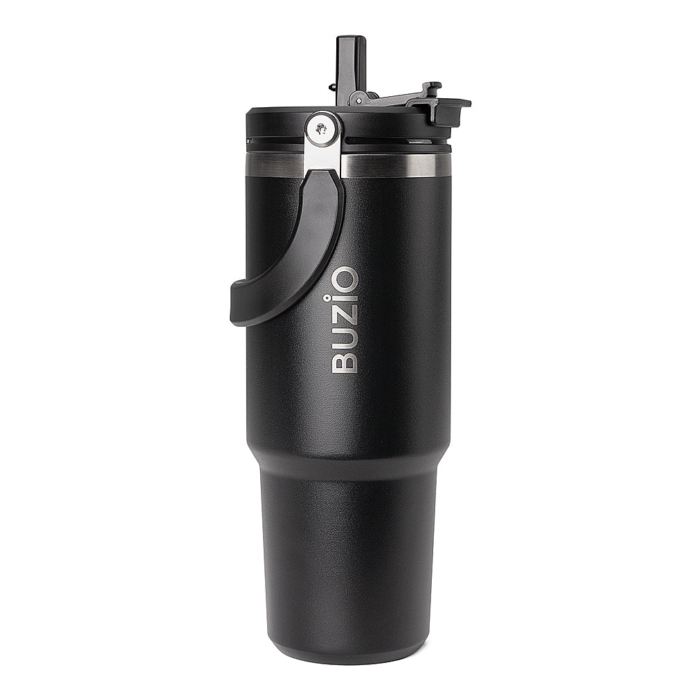 Buzio - 30oz Tumbler water bottle with Handle - Black_1