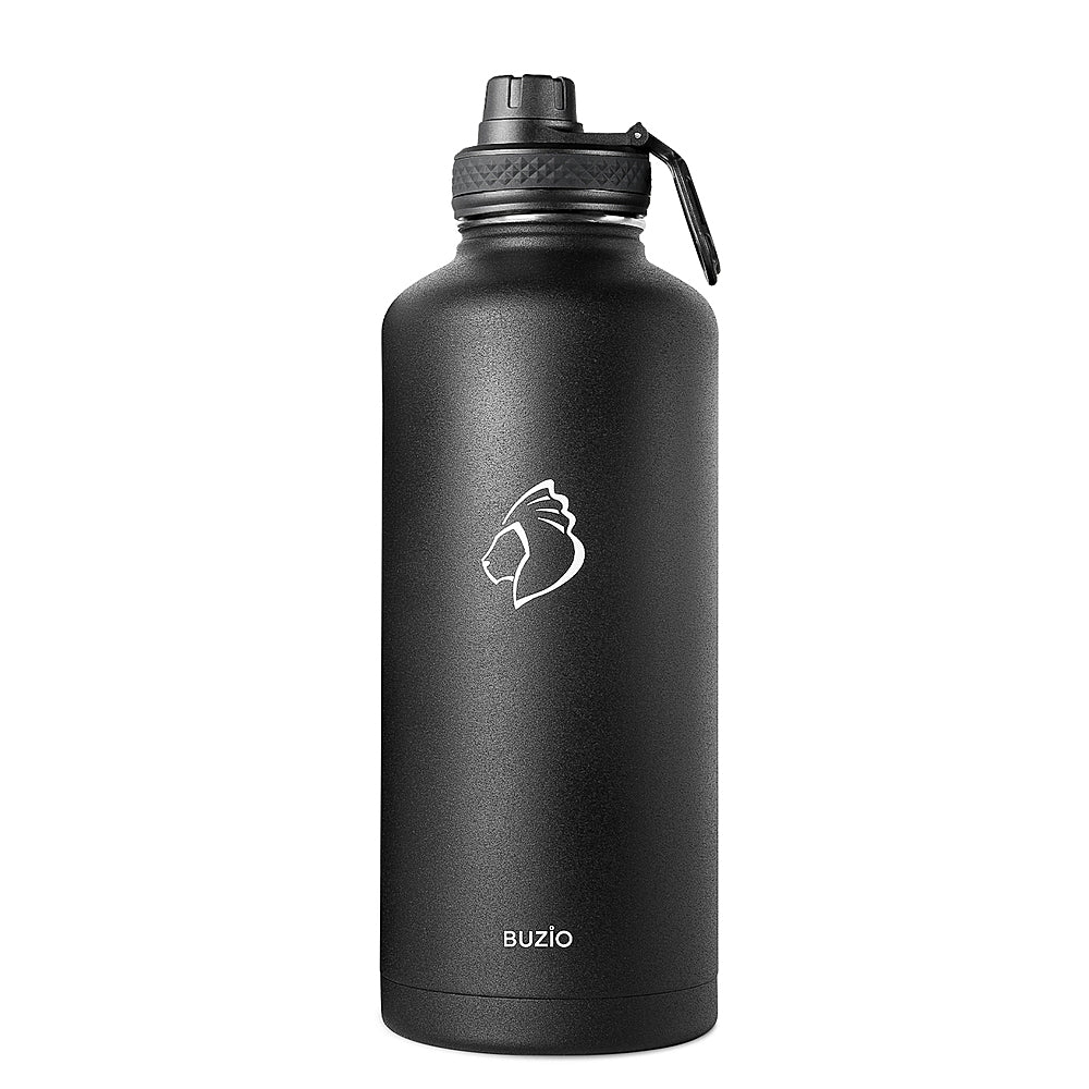 Buzio - 87oz Insulated Water Bottle with Straw Lid and Spout Lid - Black_1