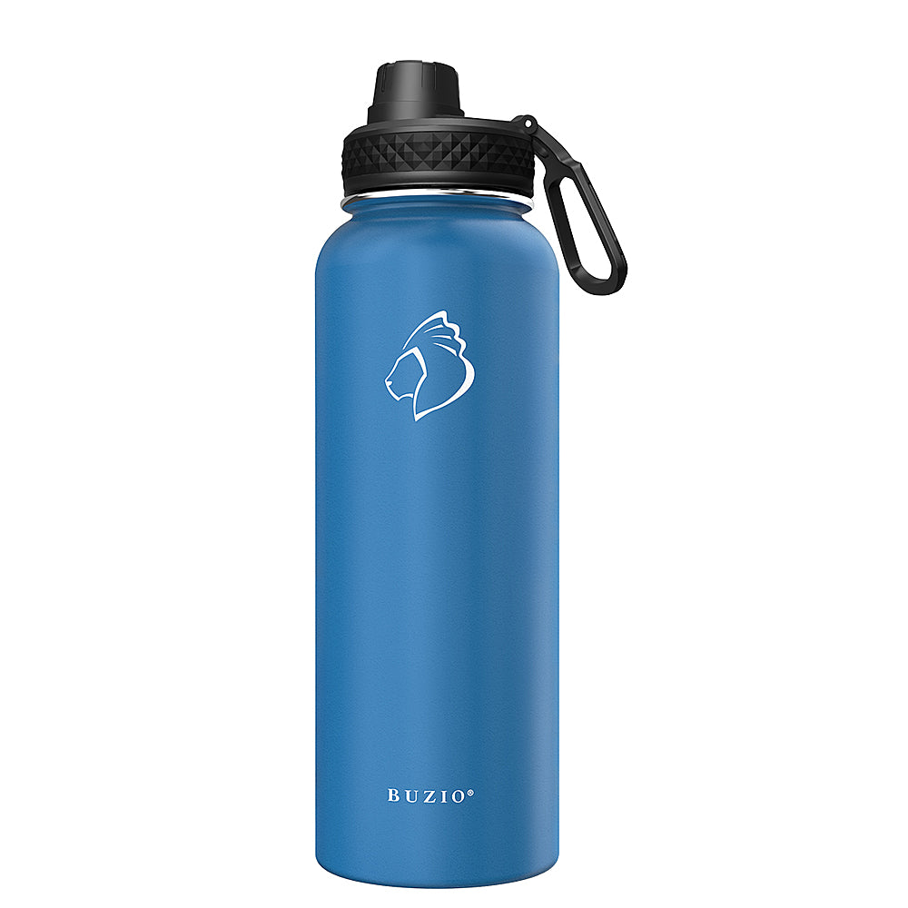 Buzio - 40oz Insulated Water Bottle with Straw Lid and Spout Lid - Blue_1