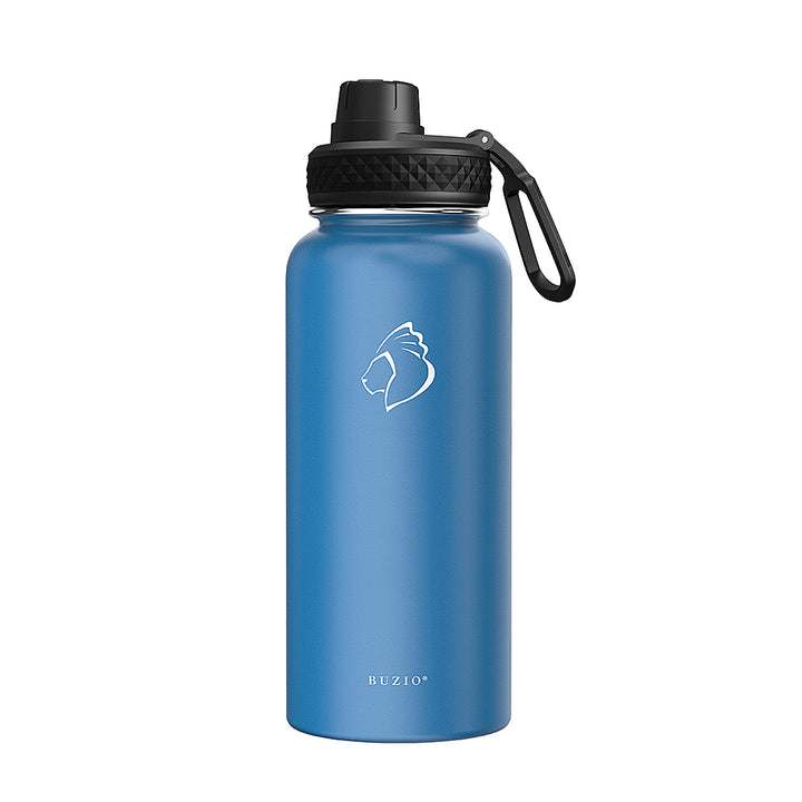 Buzio - 32oz Insulated Water Bottle with Straw Lid and Spout Lid - Blue_7