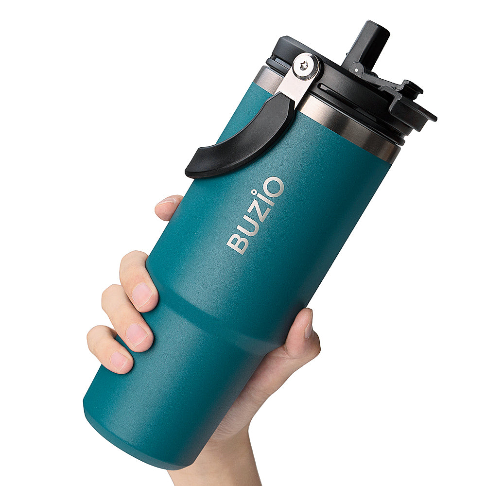 Buzio - 30oz Tumbler water bottle with Handle - Blue_7