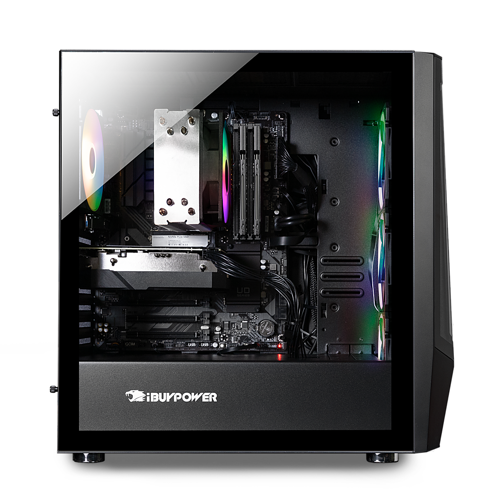 iBUYPOWER Trace 7 Mesh Gaming Desktop PC - AMD Ryzen 7 5700 - NVIDIA GeForce RTX 4060 8GB - 16GB DDR4 RGB - 1TB NVMe - Black_2