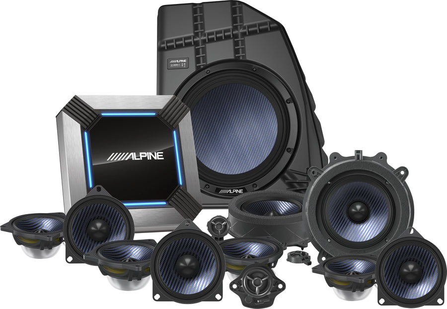 Alpine - 13-Speaker Complete Sound System Upgrade for 2022-2023 Tesla Model Y - Black_0