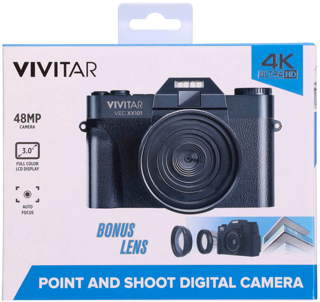 Vivitar 4K Point and Shoot Digital Camera - Black_3