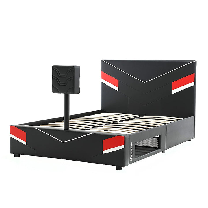 X Rocker - Orion eSports Gaming Bed Frame with TV Mount, Full - Black/Red_0