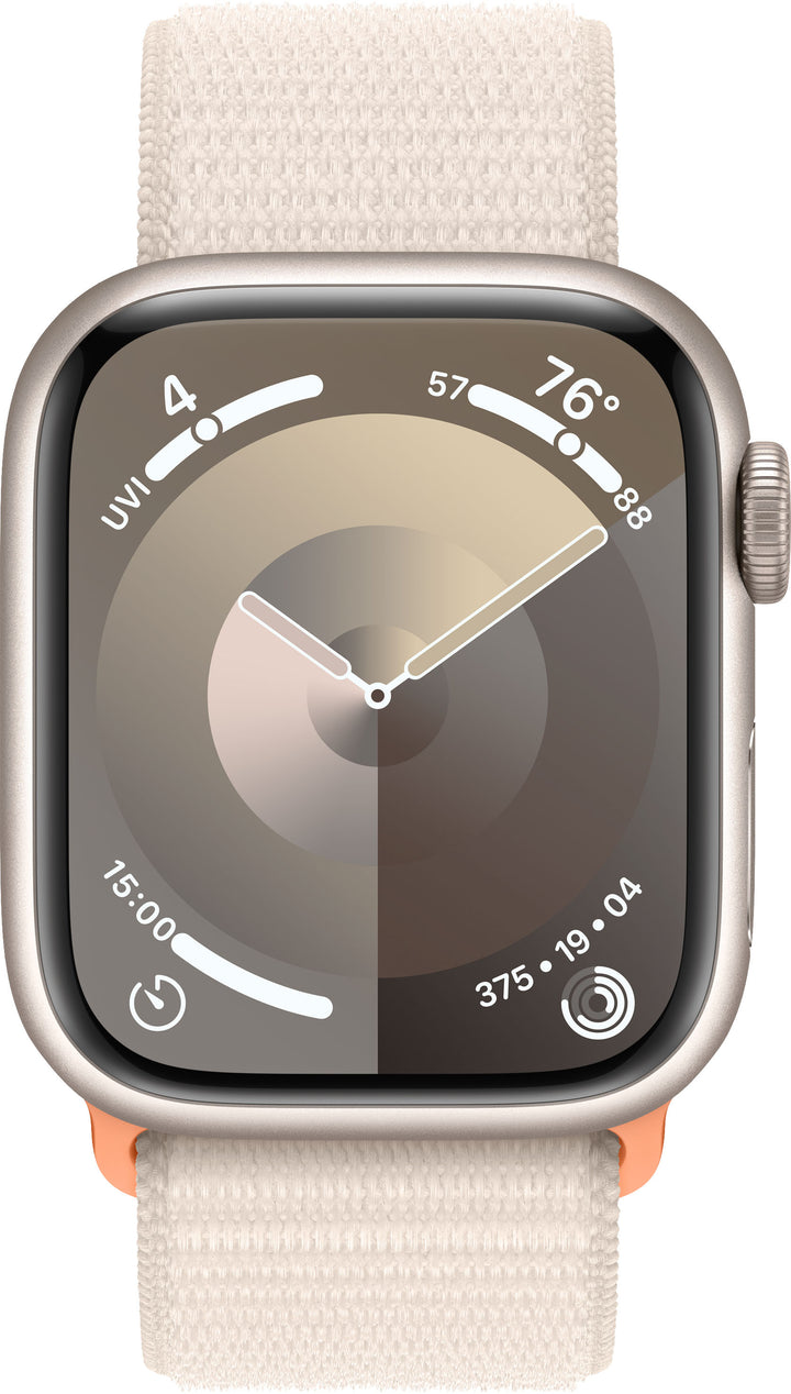 Apple Watch Series 9 GPS 41mm Aluminum Case with Starlight Sport Loop - Starlight_7