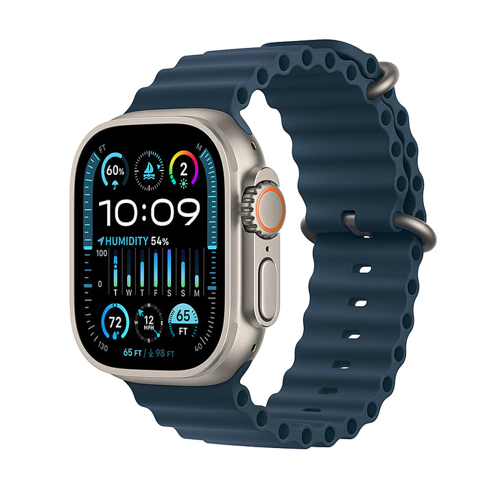 Apple Watch Ultra 2 GPS + Cellular 49mm Titanium Case with Blue Ocean Band - Titanium_0