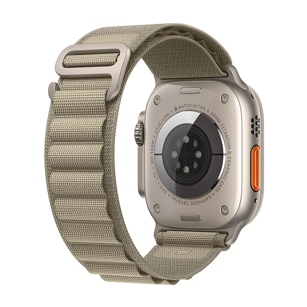 Apple Watch Ultra 2 GPS + Cellular 49mm Titanium Case with Olive Alpine Loop  (Medium) - Titanium_1