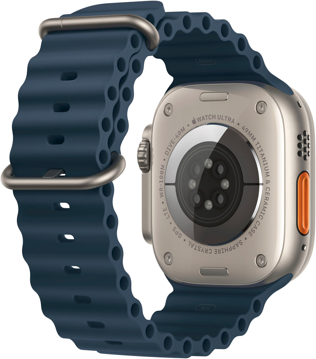 Apple Watch Ultra 2 GPS + Cellular 49mm Titanium Case with Blue Ocean Band - Titanium (AT&T)_1