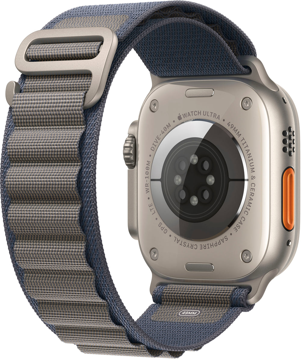 Apple Watch Ultra 2 GPS + Cellular 49mm Titanium Case with Blue Alpine Loop  (Large) - Titanium (AT&T)_1