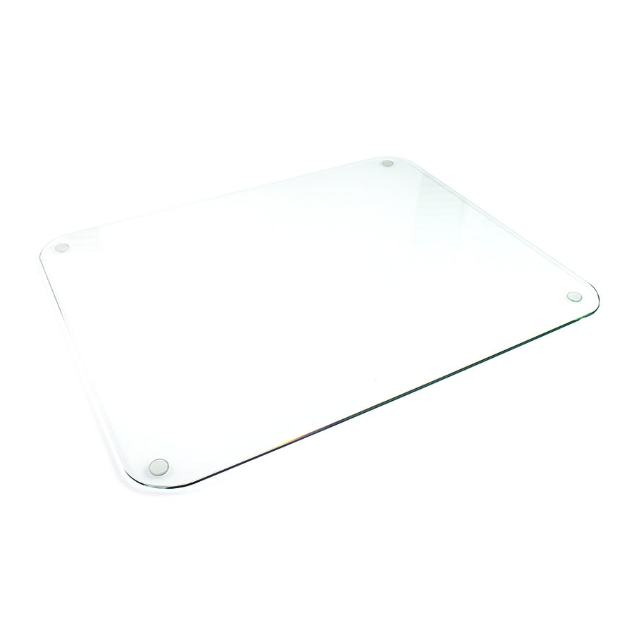 Floortex Glass Desk Pad - 20" x 36" - Clear_0