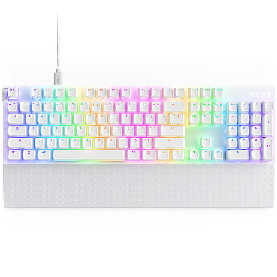 NZXT - Function 2 - Optical Gaming Keyboard - White_0